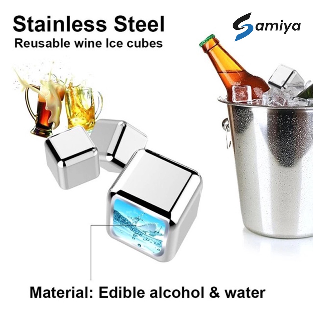 Whiskey stone ice cube stainless steel / wine cooler / whiskey stones ice cubes / whisky stone