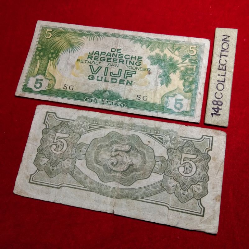 Uang kuno 5 GULDEN DJR