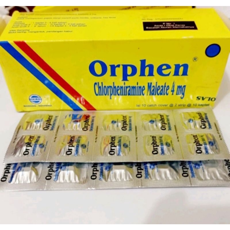 Orphen strip 10 tablet obat gatal alergi