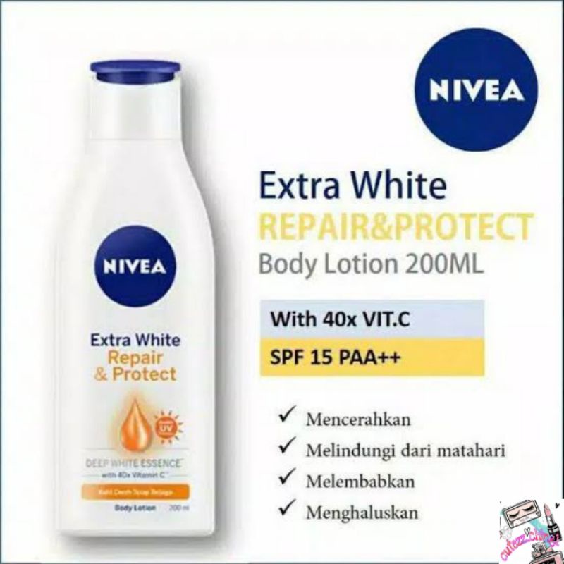 ☃Cutezz_Ching1☃Nivea Extra White Repair &amp; Protect SPF 15