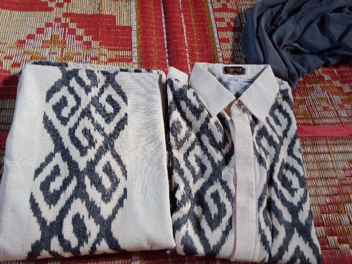 Set Couple Tenun Original/kemeja Tenun/kemeja Terbaru/kemeja Batik/kemeja Tenun Original