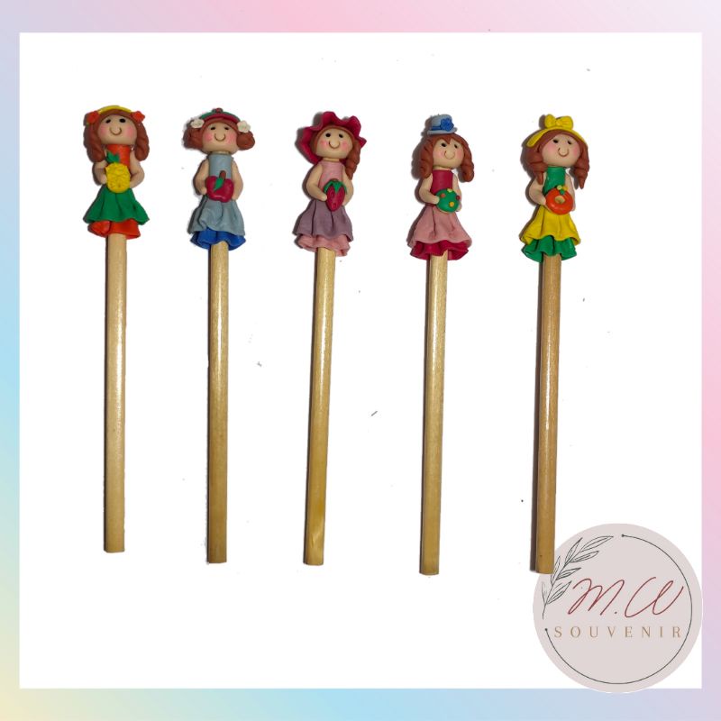 

Pensil Clay 2B | Pensil Lucu | Pensil Fancy | Pensil Boneka / Barbie | Pensil Kayu 2B