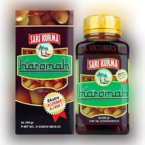 

Sari Kurma Karomah Plus Kurma Ajwa 250gr Dijamin Original 100%
