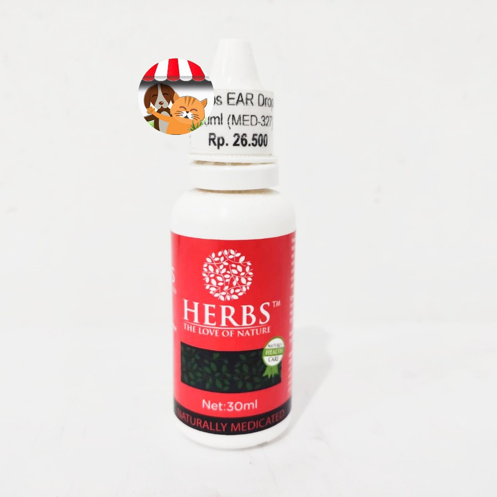 Obat Tetes Telinga Kucing Anjing Kelinci - Herbs Ear Drops 30ml