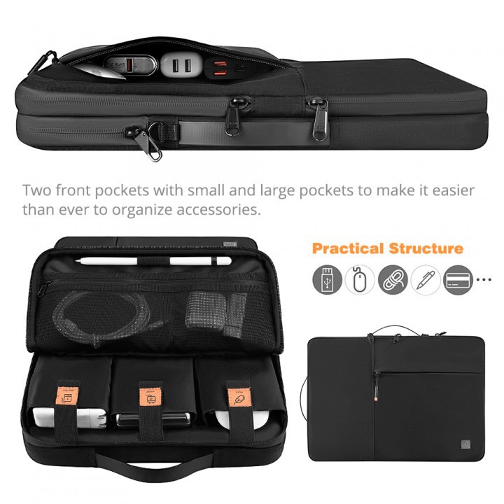 PS4473 WIWU Tas Laptop 14 Inch Alpha DOUBLE LAYER SLEEVE Bag