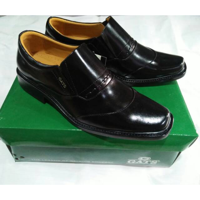 Sepatu pantofel kulit merk Gats LK 0003 original