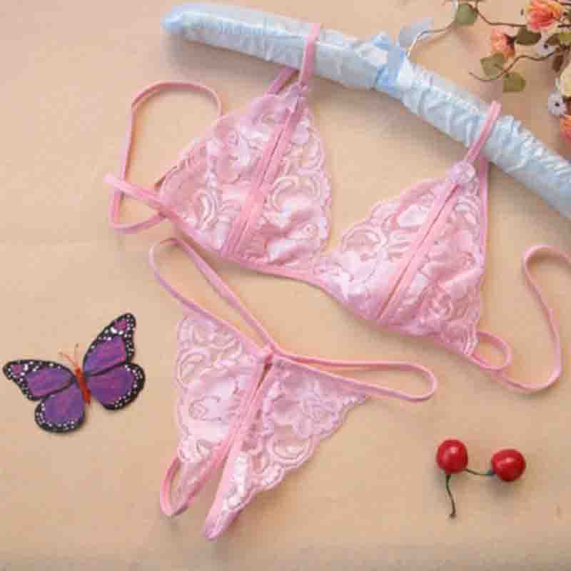☛TK☚ B060 Smile Pakaian Dalam Wanita Korea Fashion Set Bra Lingerie G-String Bahan Lace Women Bra sexy