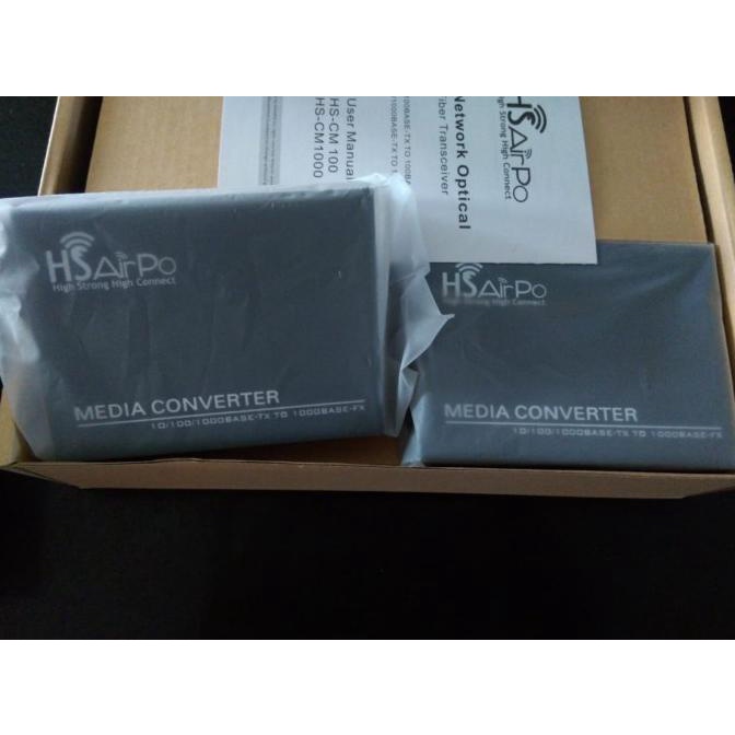 Hs Airpo Media Converter Fiber Gigabit Cm1000 | Sae