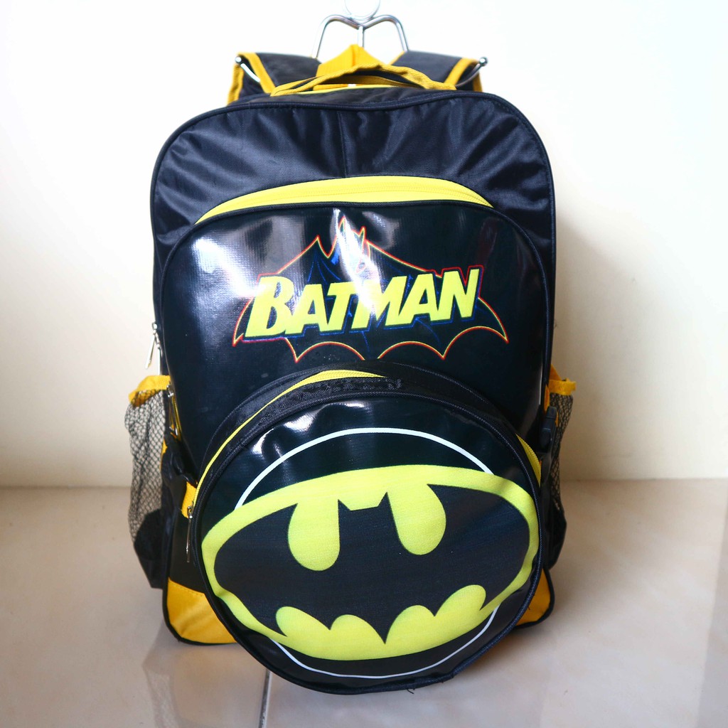 Ransel Anak Batman 2in1 Slingbag Sekolah Piknik Les Keren Bagus