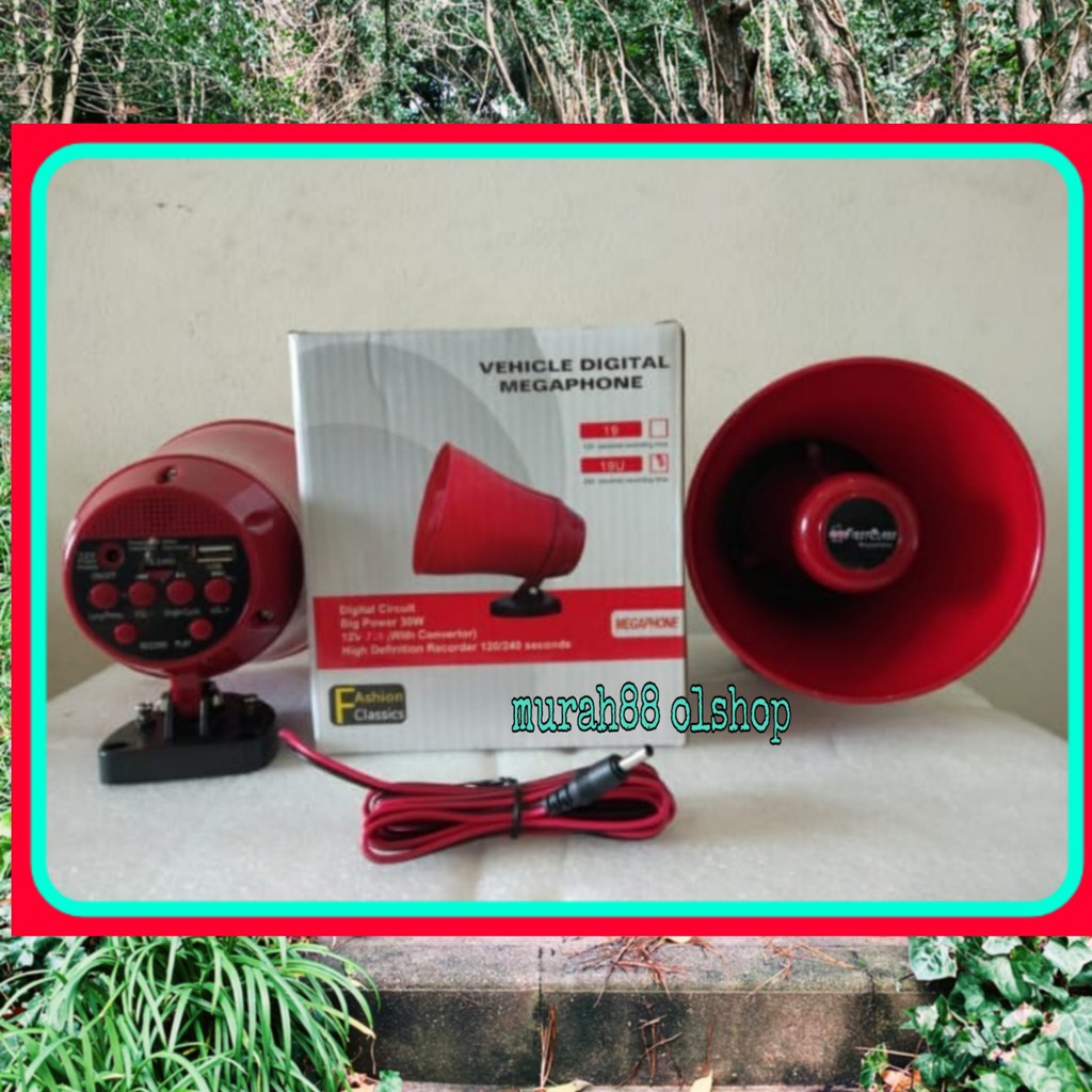 speaker toa megaphone  jualan keliling firstclass 19u usb -card