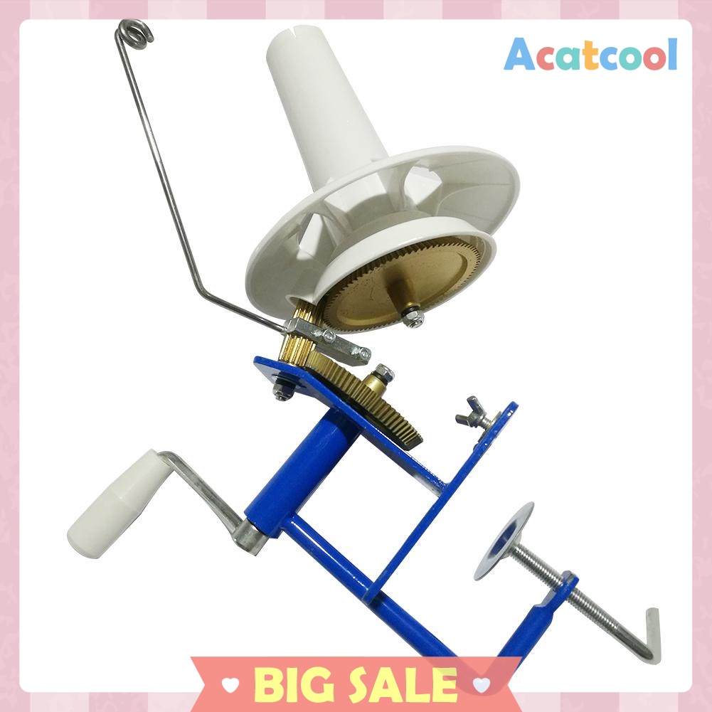 Large Metal Yarn Fiber String Ball Wool Hand Operated Cable Winder Machine