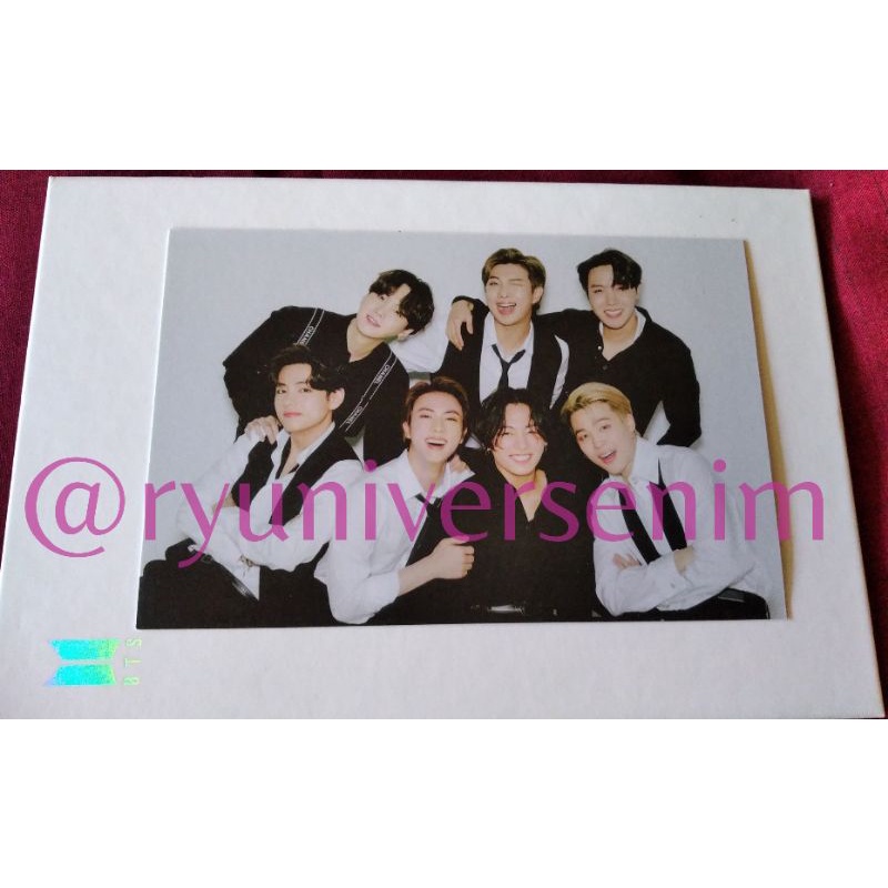 postcard BTS new years eve life (NYEL) ot 7 / group