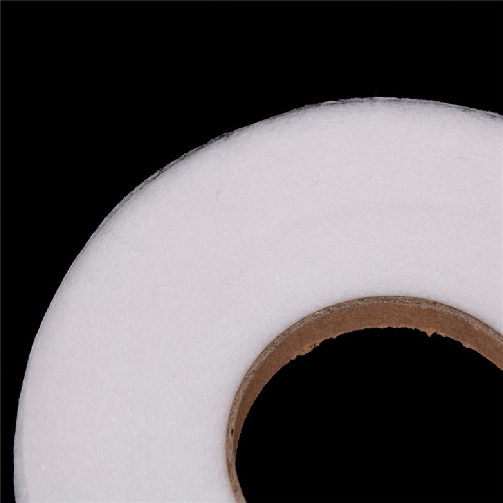 Adawnshbhyu 70yard Putih Dua Sisi Fusible Jahit Kain Buckram Lem Tape DIY Cloth ID