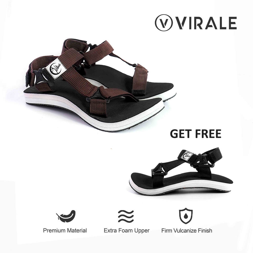 Sandal Selop Pria Virale - Sandal Spons - Sandal Murah BELI 1 GRATIS 1 FT-GUNUNG NV