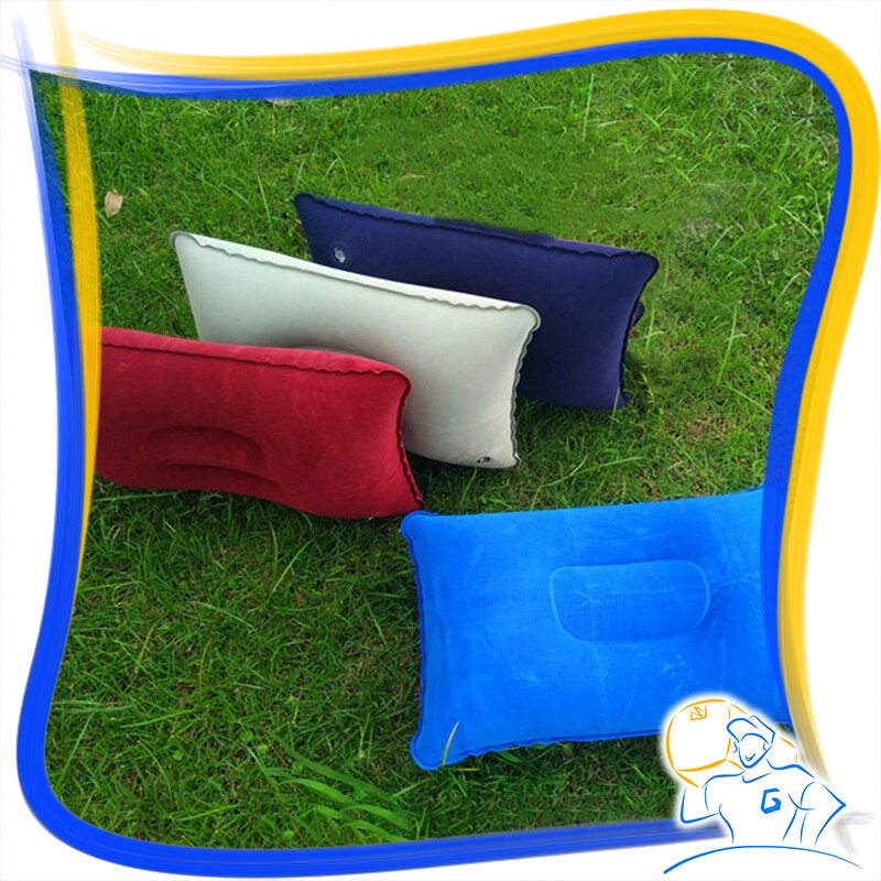 Bantal Angin Tiup Travel Lipat Kecil Travel Pillow Camping Bantal Kepala Inflatable