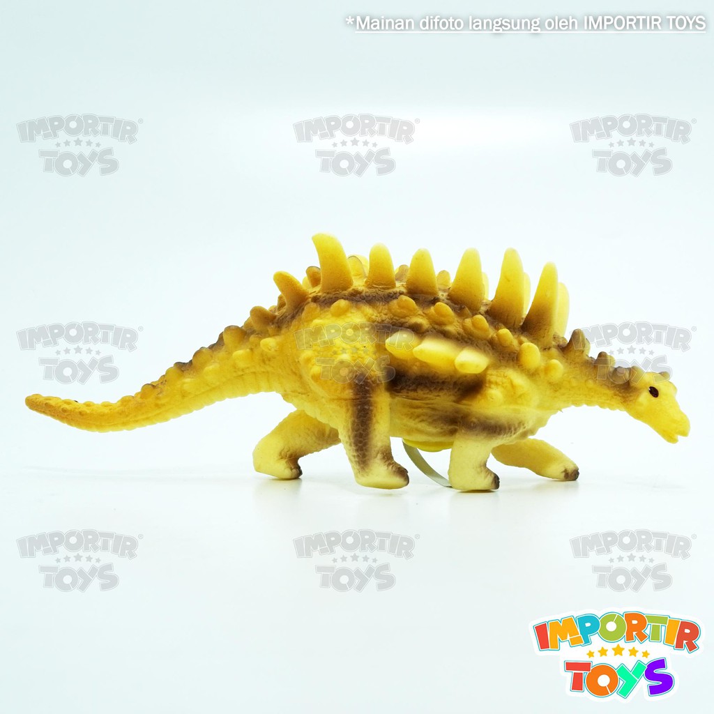 Mainan Dinosaurus Karet Berkualitas 6 Varian Jenis Warna Warni Keren