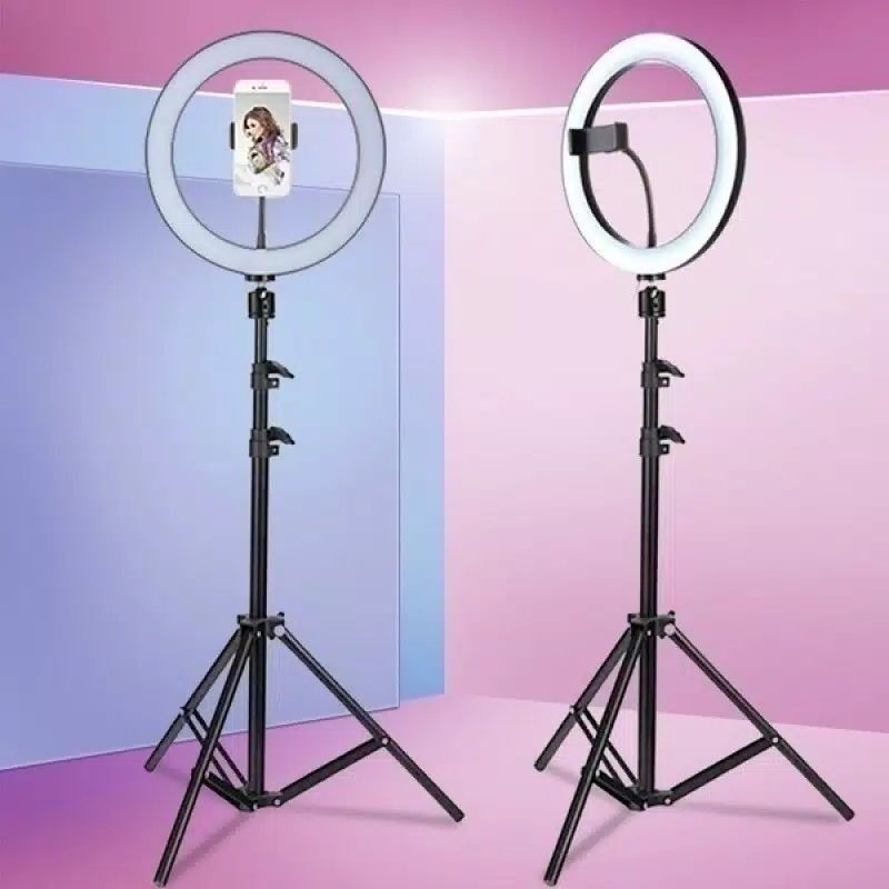 RING LIGHT LED 26CM. MAKE UP/VLOG.LAMPU TRIPOD 3161