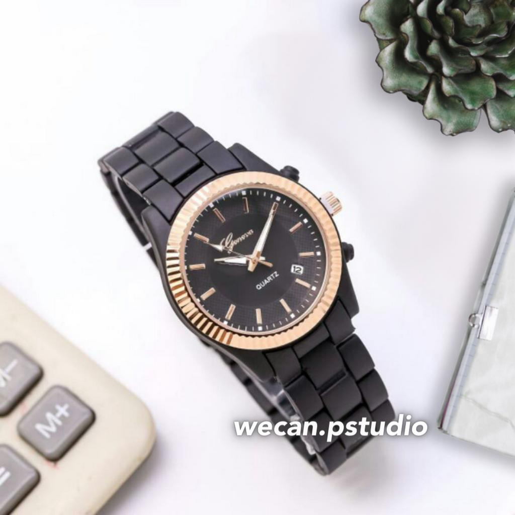 JAM TANGAN WANITA RANTAI TANGGAL AKTIF CHRONO OFF || JAM TANGAN FASHION CEWEK MURAH