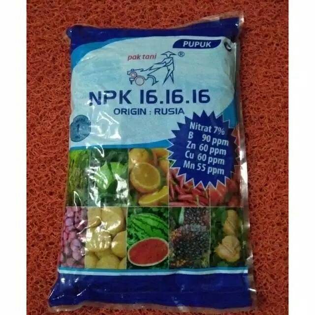 Pupuk NPK 16-16-16 ORIGIN RUSIA PAK TANI