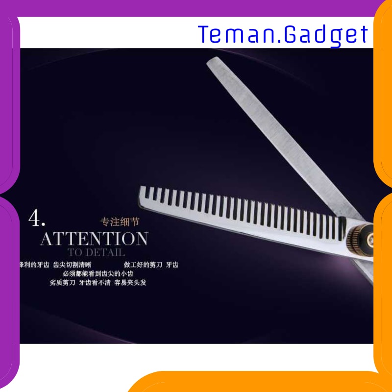 TG-FE220 BIUTTE.CO SET GUNTING RAMBUT SASAK &amp; FLAT HAIRDRESSING SCISSORS - XK10