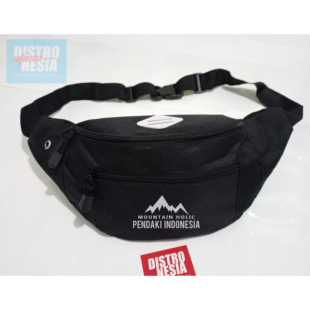 TAS SLEMPANG PRIA MOUNTAIN HOLIC PENDAKI INDONESIA , WAISTBAG PENDAKI INDONESIA/SLINGBAG TAS SELEMPA