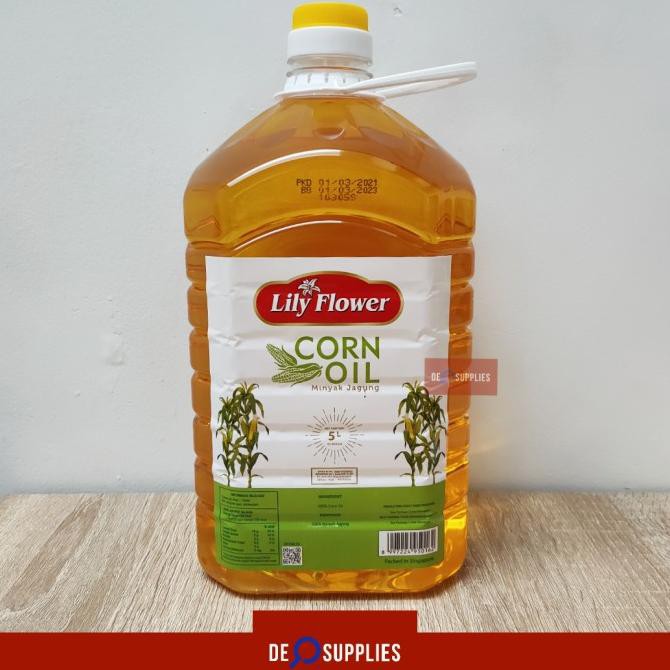 

Lily Flower Corn Oil 5L - Minyak Jagung Lilyflower 5 L Goreng Mpasi