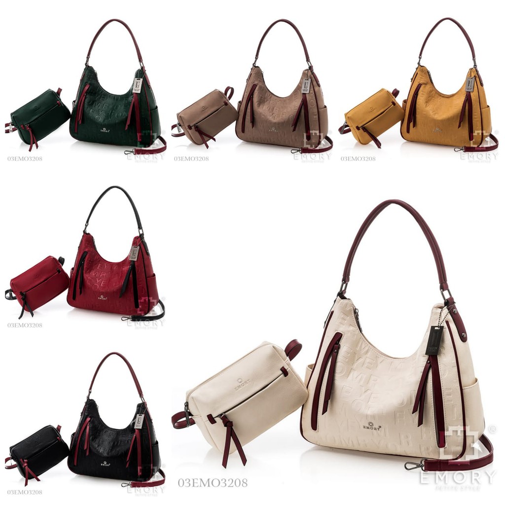 EMORY LICUALA 03EMO3208 TAS HOBO  WANITA SET 2IN1 IMPORT BATAM