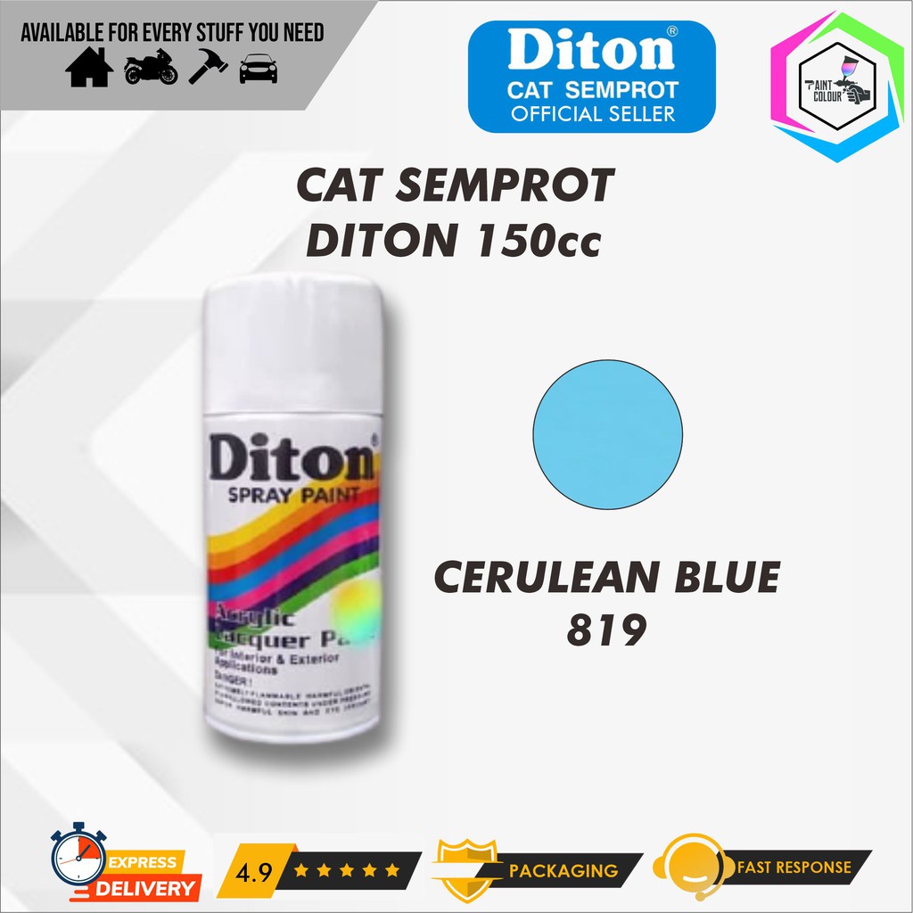 Diton Cat Semprot/Pylox/Motor/Helm/Gundam 150cc - 819 Cerulean Blue