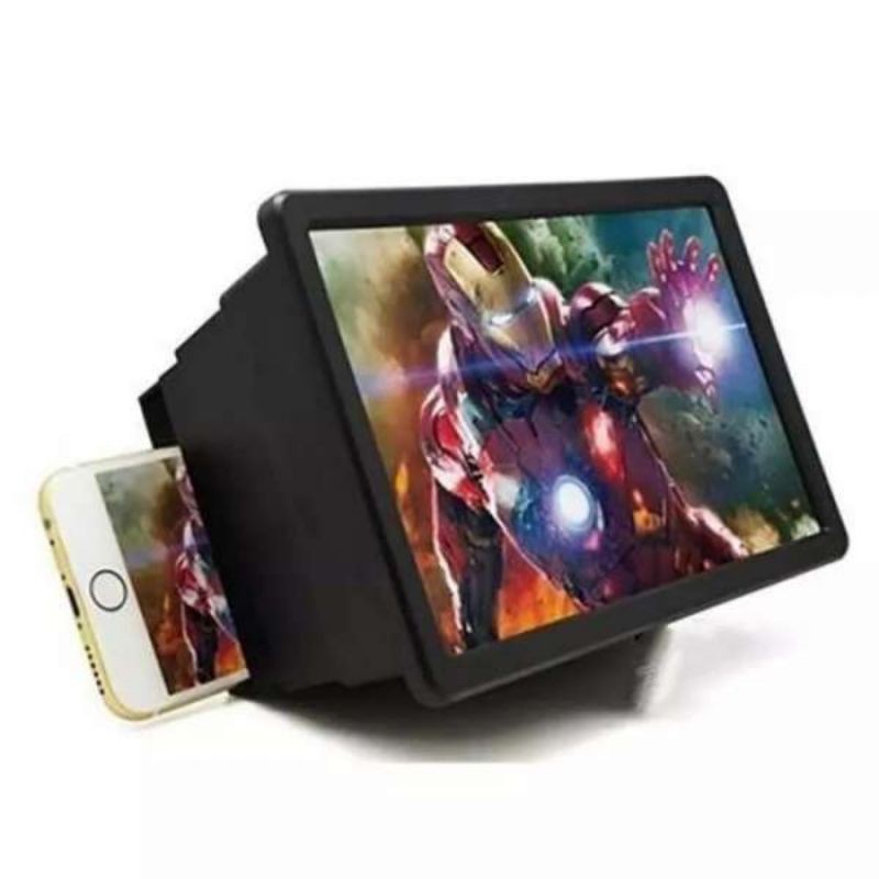 Pembesar Layar Hp 3D F2 SmartPhone Enlarge Screen Proyektor Portable