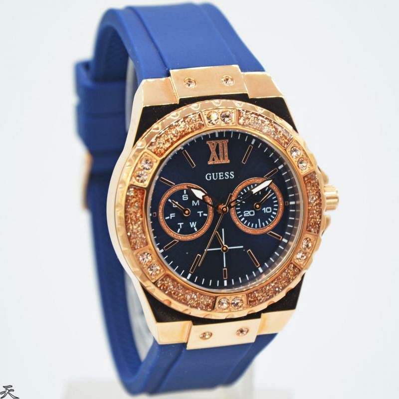 Jam Tangan Wanita W1053L1 - W1053L3 - W1053L7 Rosegold Rubber Original Murah