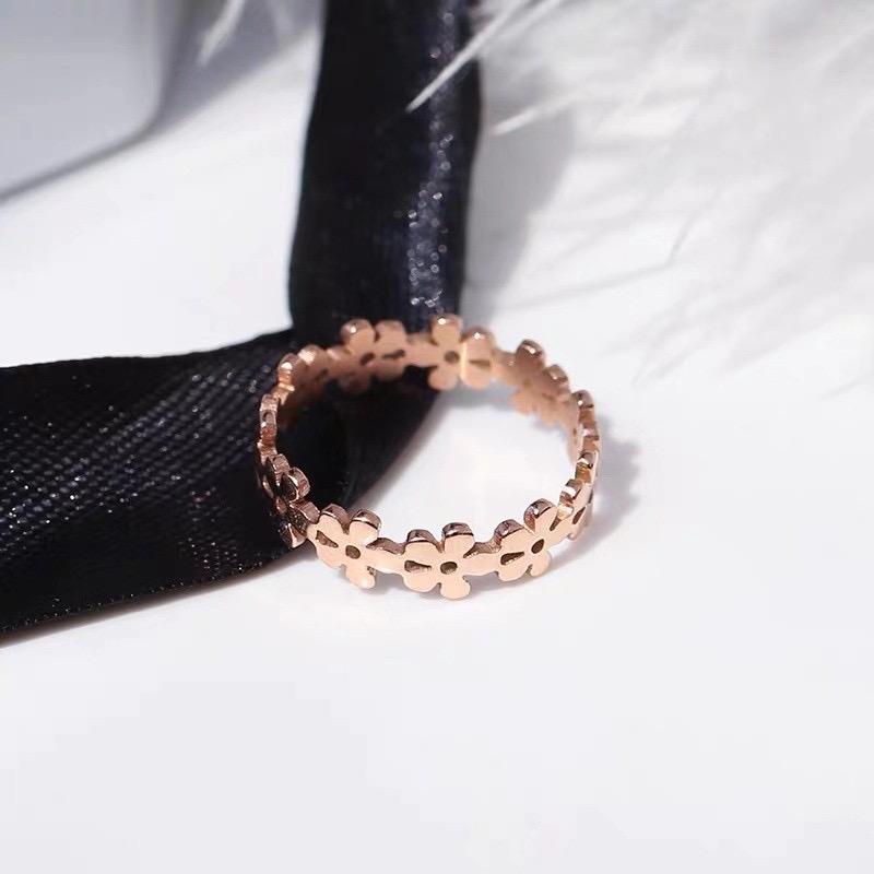 BEST SELLER Cincin Titanium Mini Korea Wanita fashion CK044 warna rose gold dan silver ,cocok hadiah