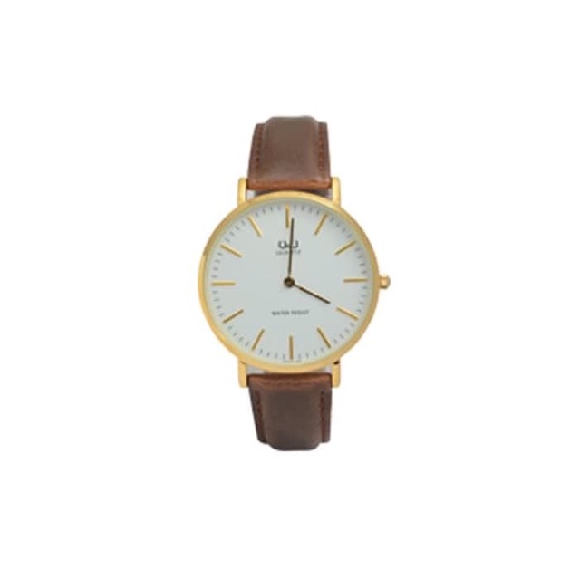 Sale 7.7 Jam Tangan Pria Classic Casual Leather Analog Original Q&amp;Q QnQ QQ Q974