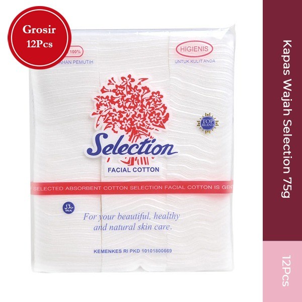 KAPAS WAJAH SELECTION 75GR GROSIR 12PCS
