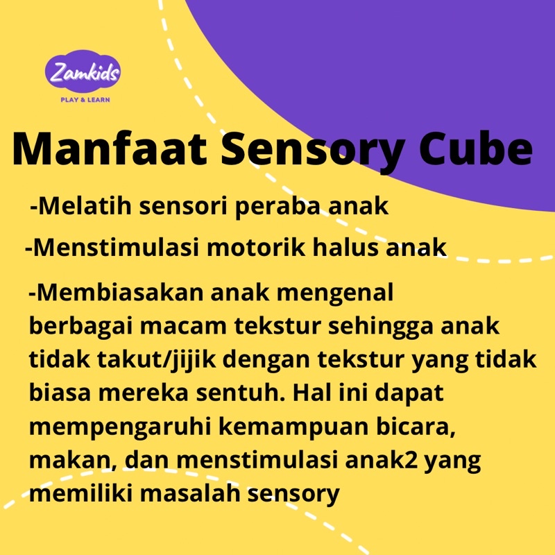 MAINAN EDUKASI MONTESSORI MOTORIK ANAK BALITA SENSORI SENSORY CUBE