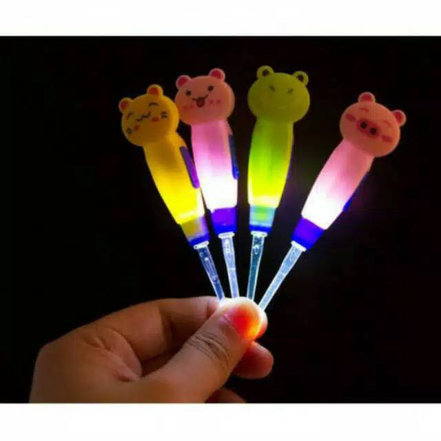 Pembersih Telinga LED Anak Motif Kartun / Korek Kuping Lampu
