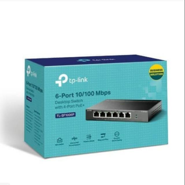 TPlink TL-SF1006P Poe Switch 4Poe 2Uplink SF1006P