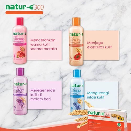 Natur - E Daily Nourishing Mousturizing Hand &amp; Body Lotion 245ml/Lotion Tubuh/Perawatan Kulit
