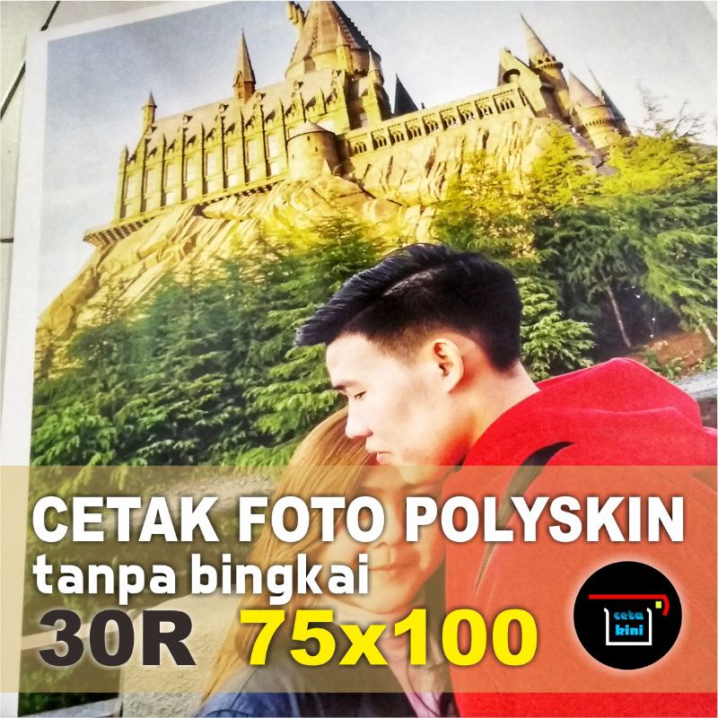 Cetak Foto Photo Semi Kanvas Canvas Polyskin 30R Tanpa Bingkai
