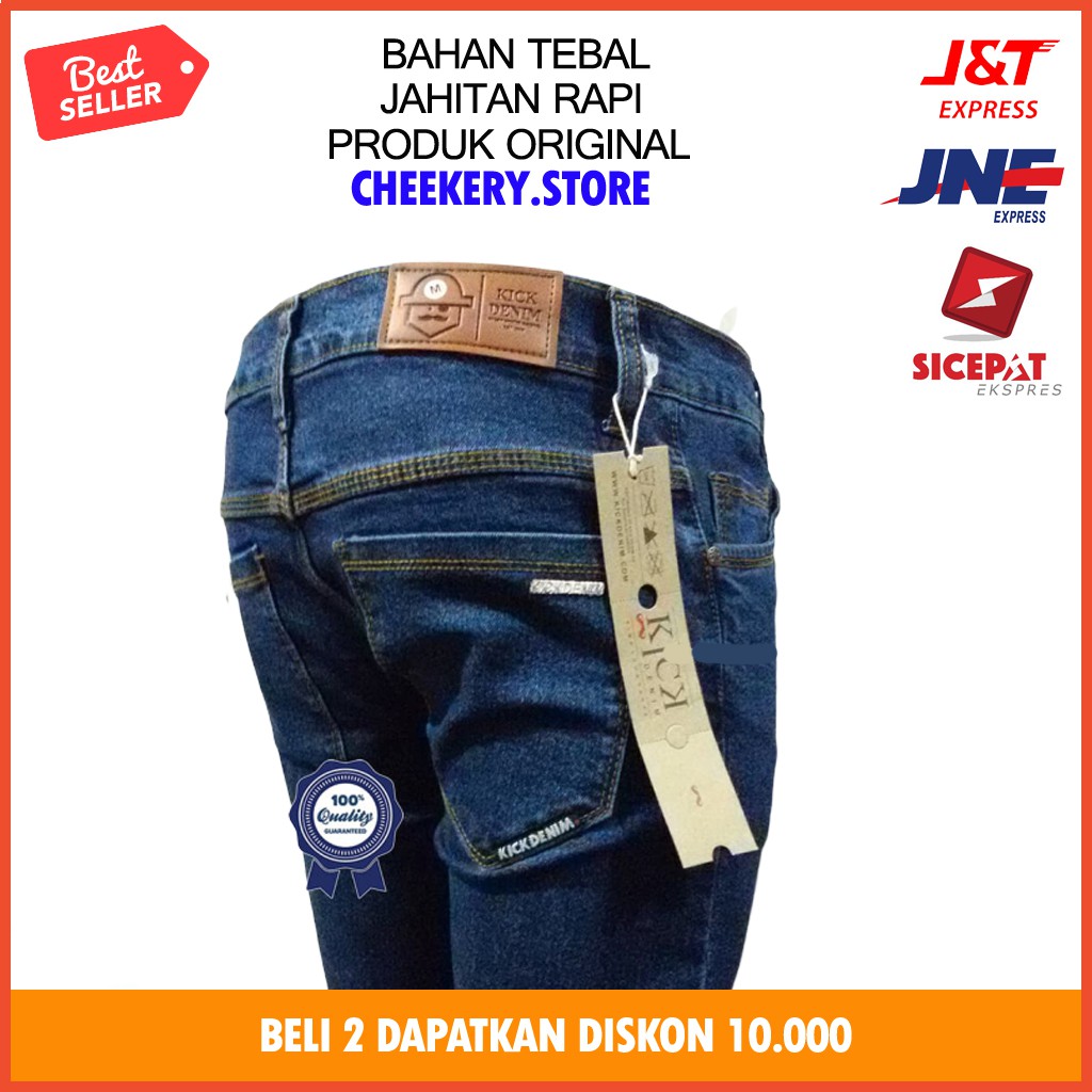  Celana  Jeans  Pria Branded Kick Bandung  Pensil Skinny 