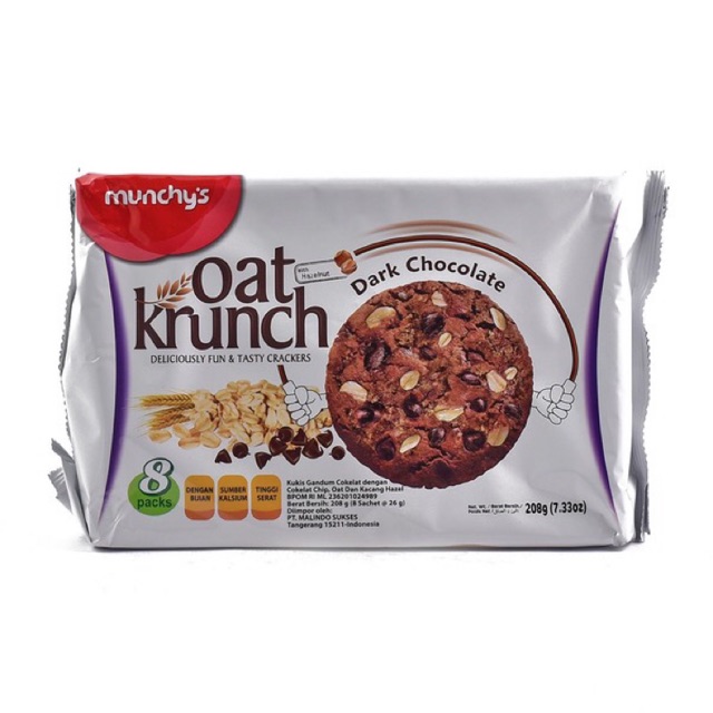 

Munchy's Oat Renyah Coklat Pahit 208 g