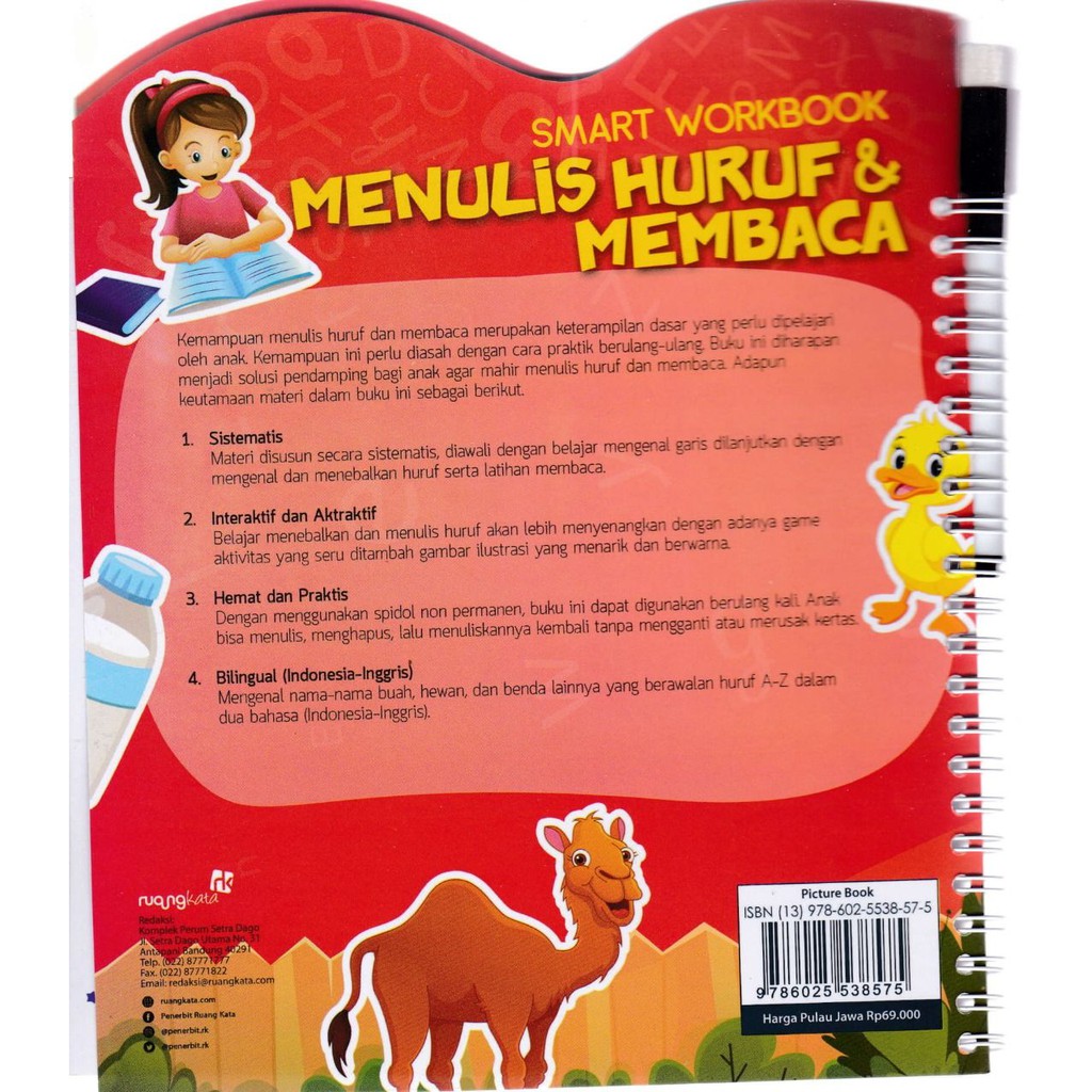 Smartbook Menulis Huruf Dan Membaca Shopee Indonesia