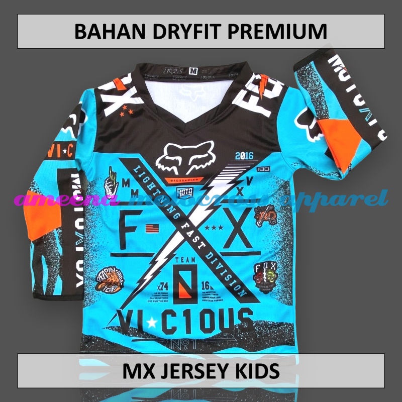 Jersey Cross Anak - Jersey Trail Anak - Jersey Premium Dryfit - Jersey Motocross - Jersey Trabas Anak - Jersey Adventure - FO007