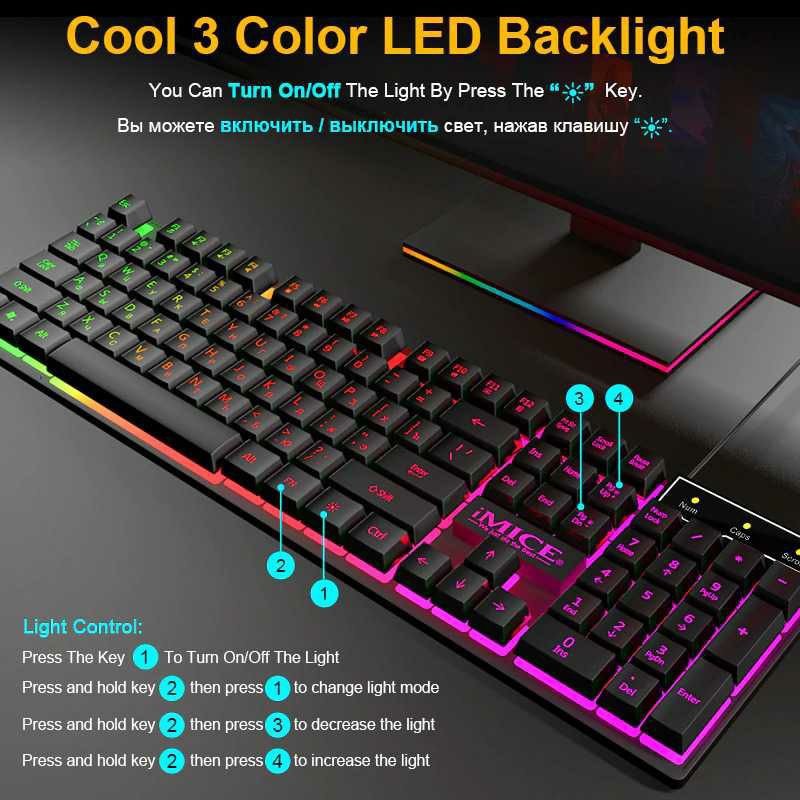 iMice Gaming Keyboard RGB Backlit Gaming Murah Terbaik