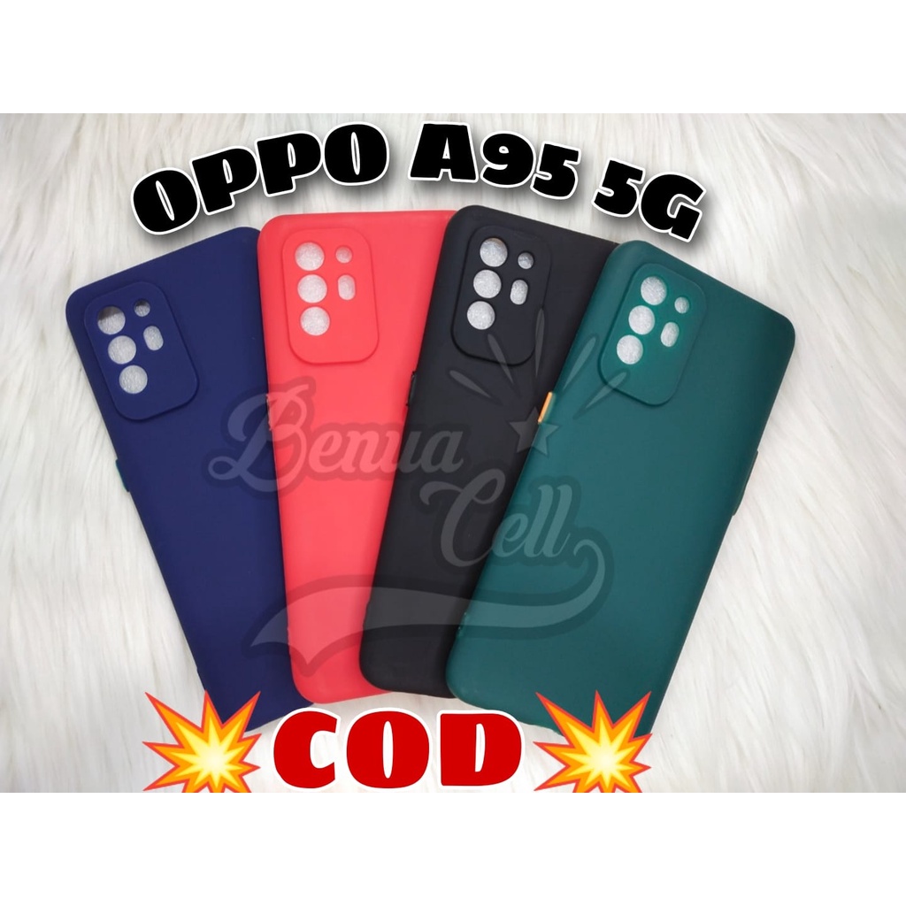 CASE OPPO A95 5G // SOFTCASE PROTECTION MACARON PELINDUNG KAMERA OPPO A95 5G - BC