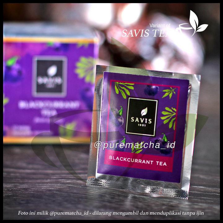 

Savis Tea - Premium Blackcurrant Tea 1 Teabag Teh Rasa Cafe Sample