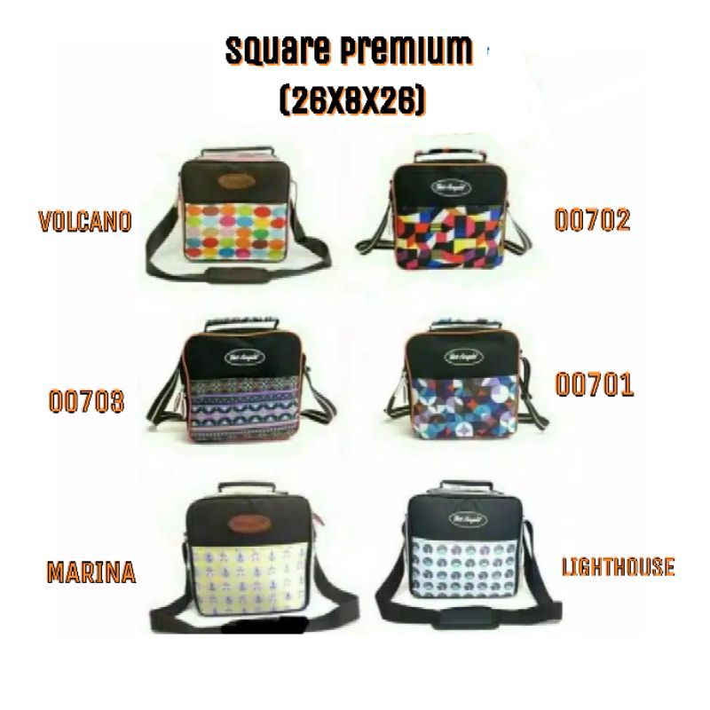 PROMO TAS ASI SQUARE TWO ANGELS COOLER BAG SQUARE TWO ANGELS FREE 5 ICEGEL TWO ANGELS. JULI7890 RB3