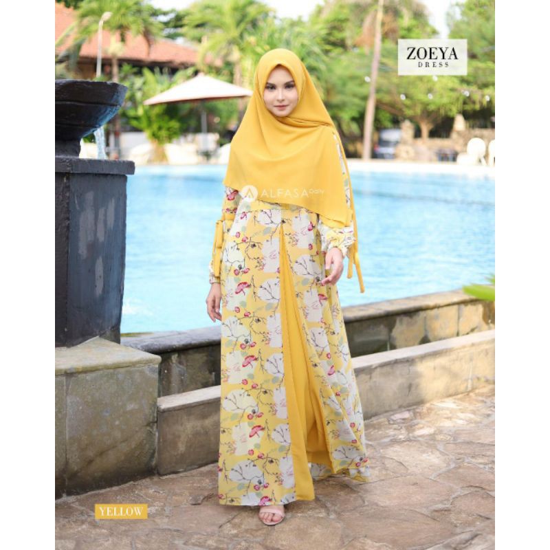 ZOEYA DRESS by ALFASA DAILY || ALVIN HIJAB TERLARIS