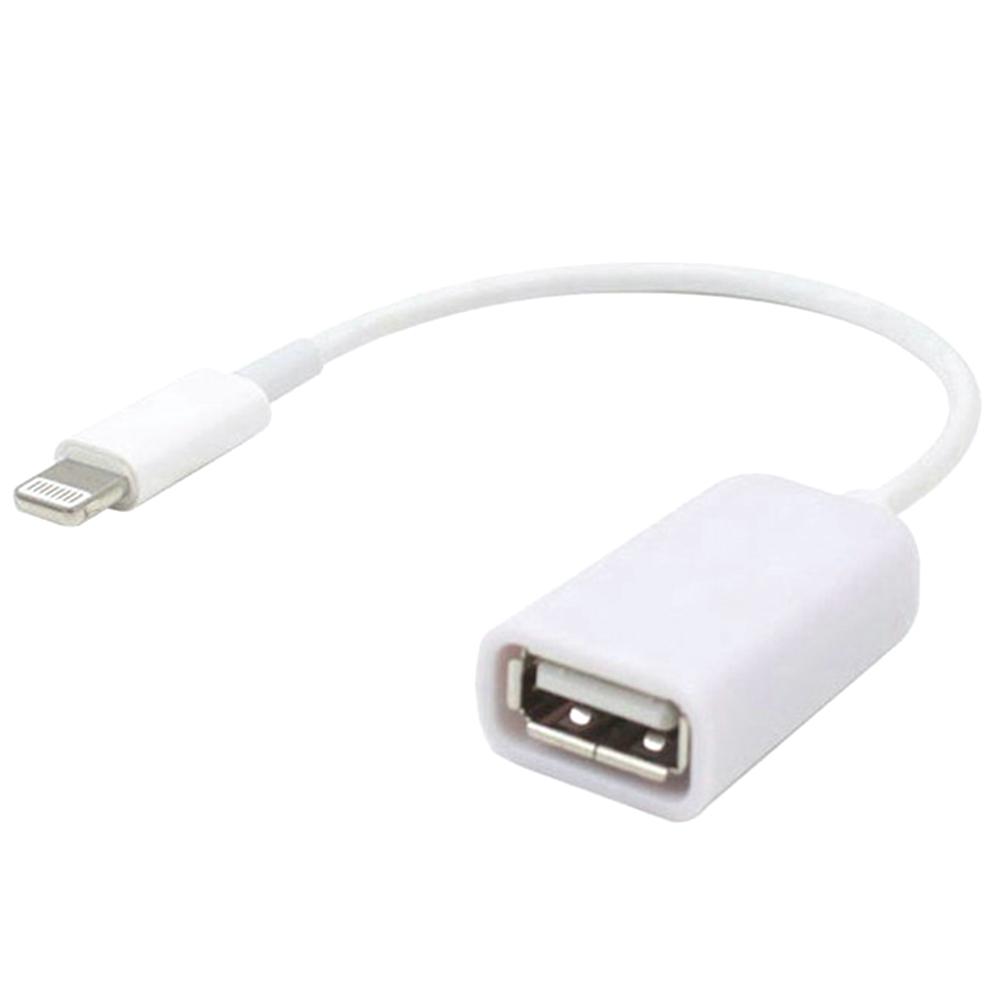 Kabel Adaptor 8 Pin Male Ke USB Female OTG untuk iPhone 5 5S 6 6S Plus 7