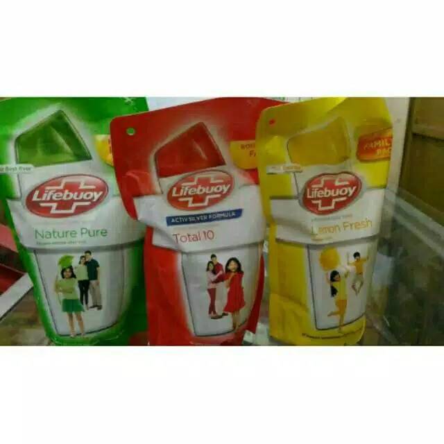 lifebuoy body wash refill 250ml/450ml dan botol 100ml