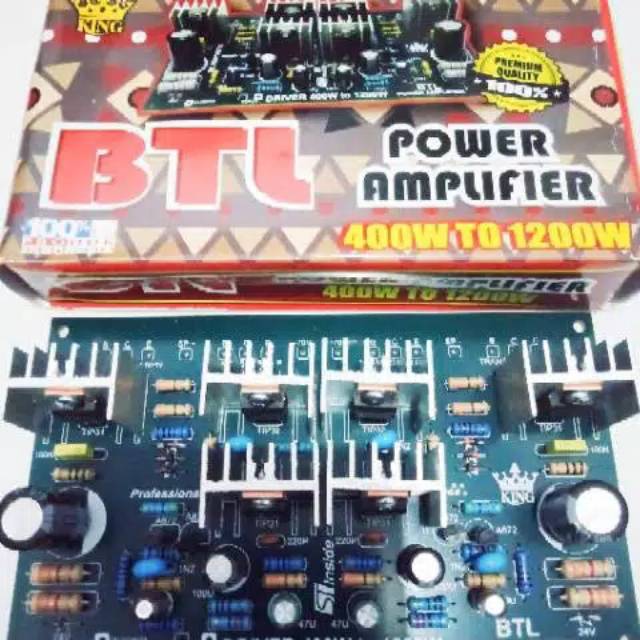 BTL Power Amplifier 400W Ip To 1200W King